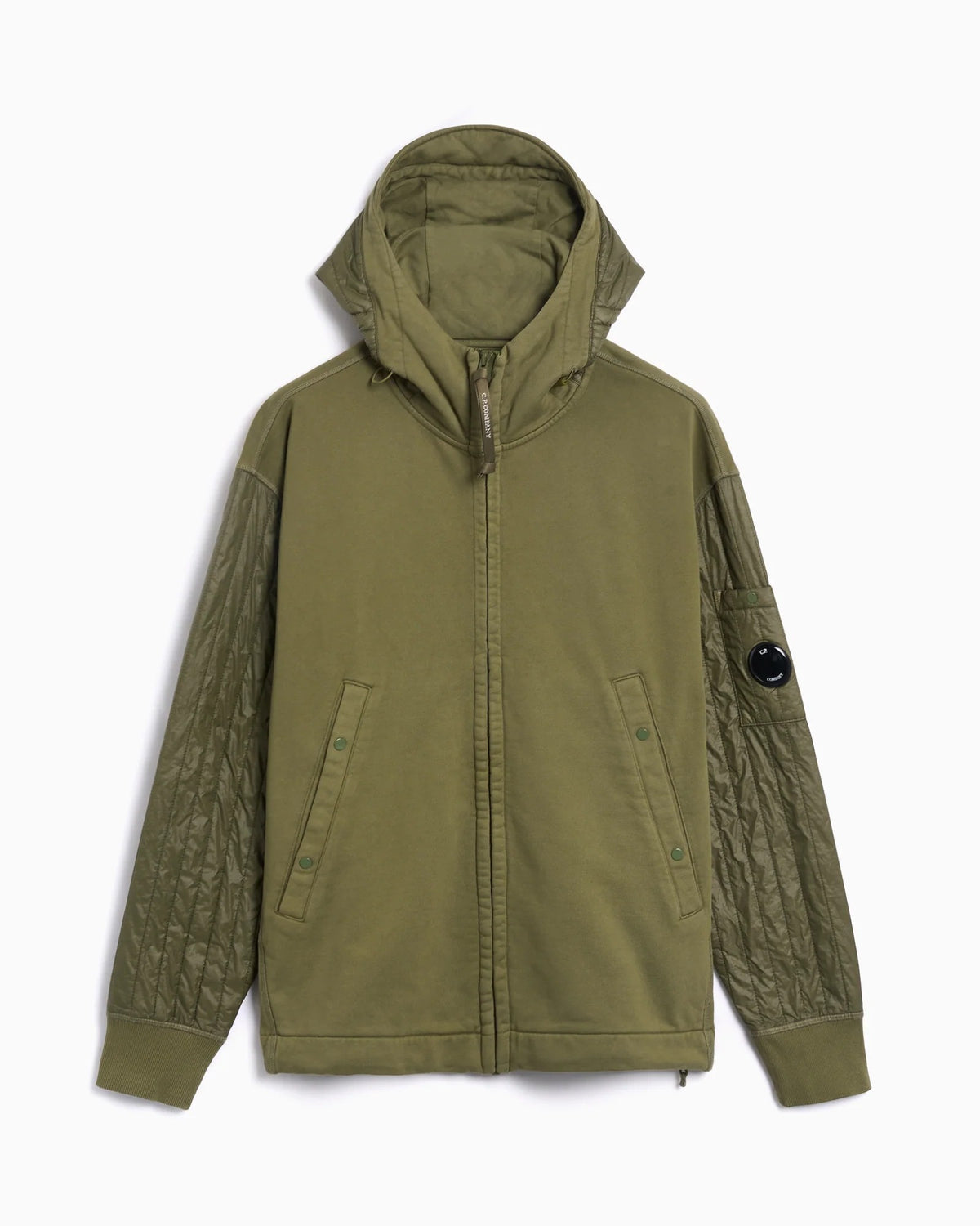 C.P. Company Men's Hooded Sweatshirt Green, view 4