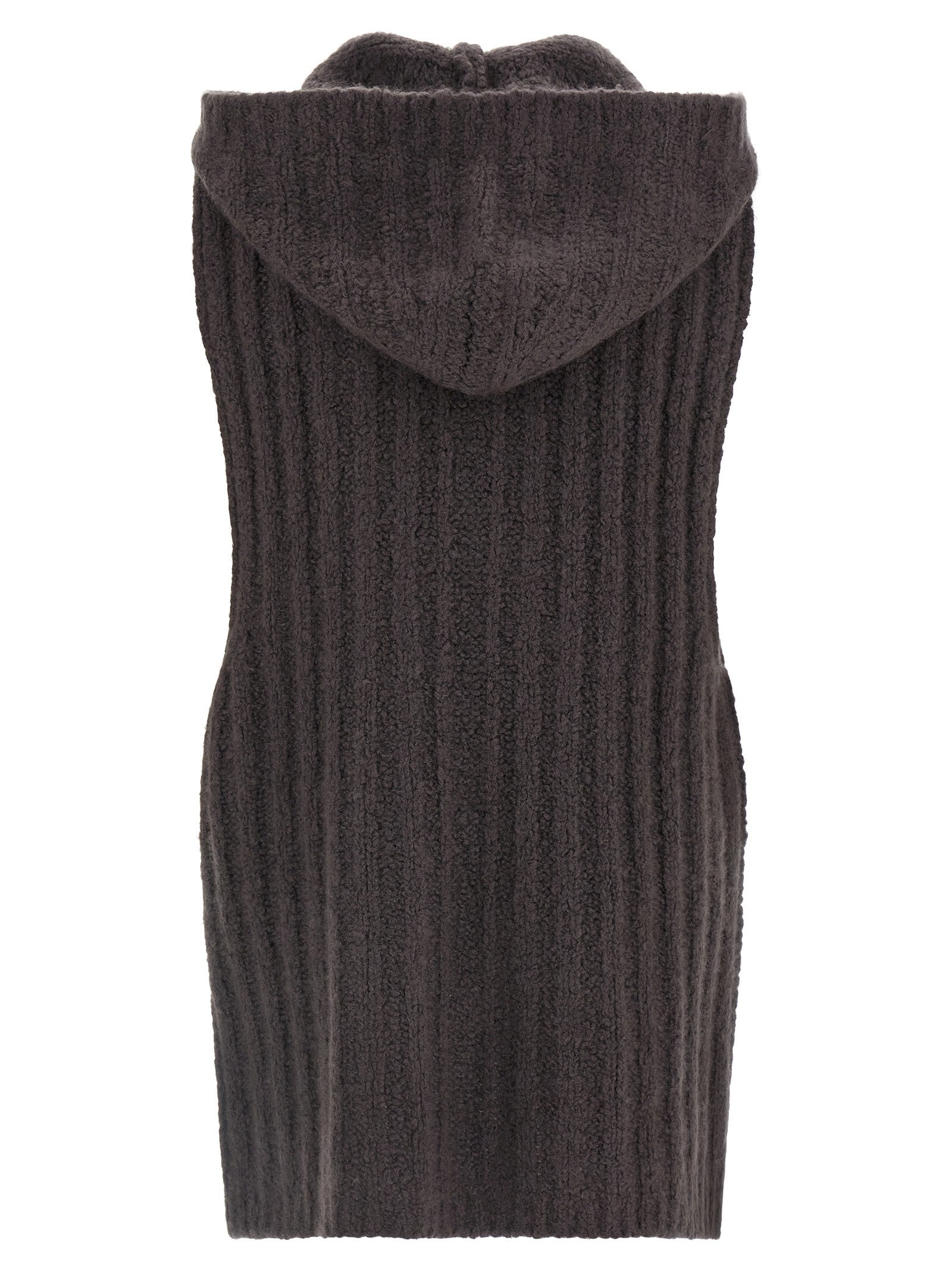 Rick Owens Hooded Tank Top Grey