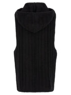 Rick Owens Hooded Tank Top Black, view 2