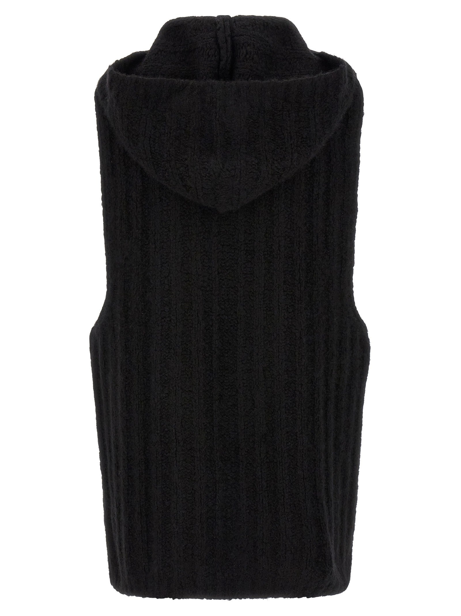 Rick Owens Hooded Tank Top Black
