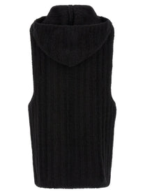Rick Owens Hooded Tank Top Black