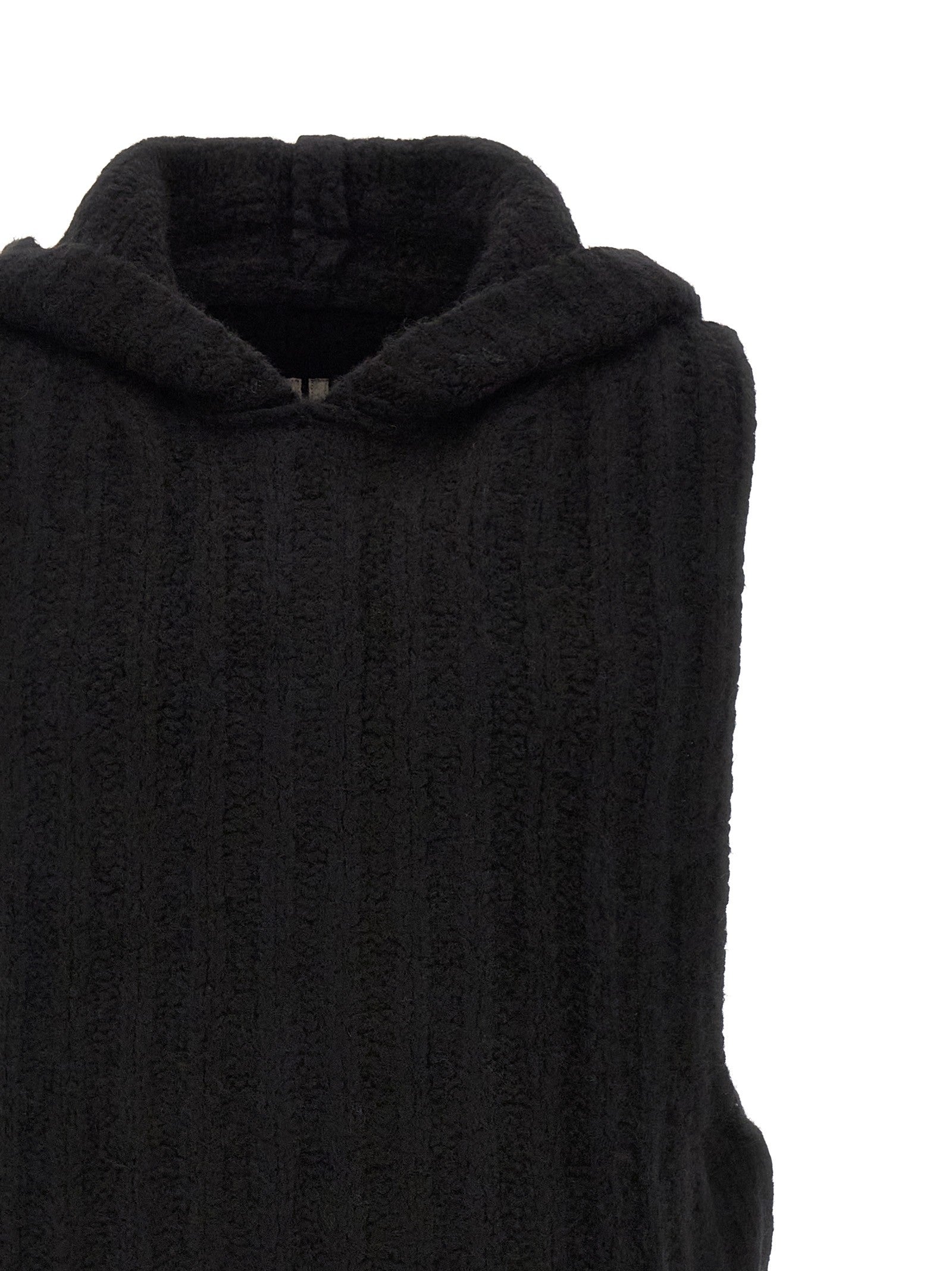 Rick Owens Hooded Tank Top Black