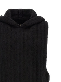 Rick Owens Hooded Tank Top Black