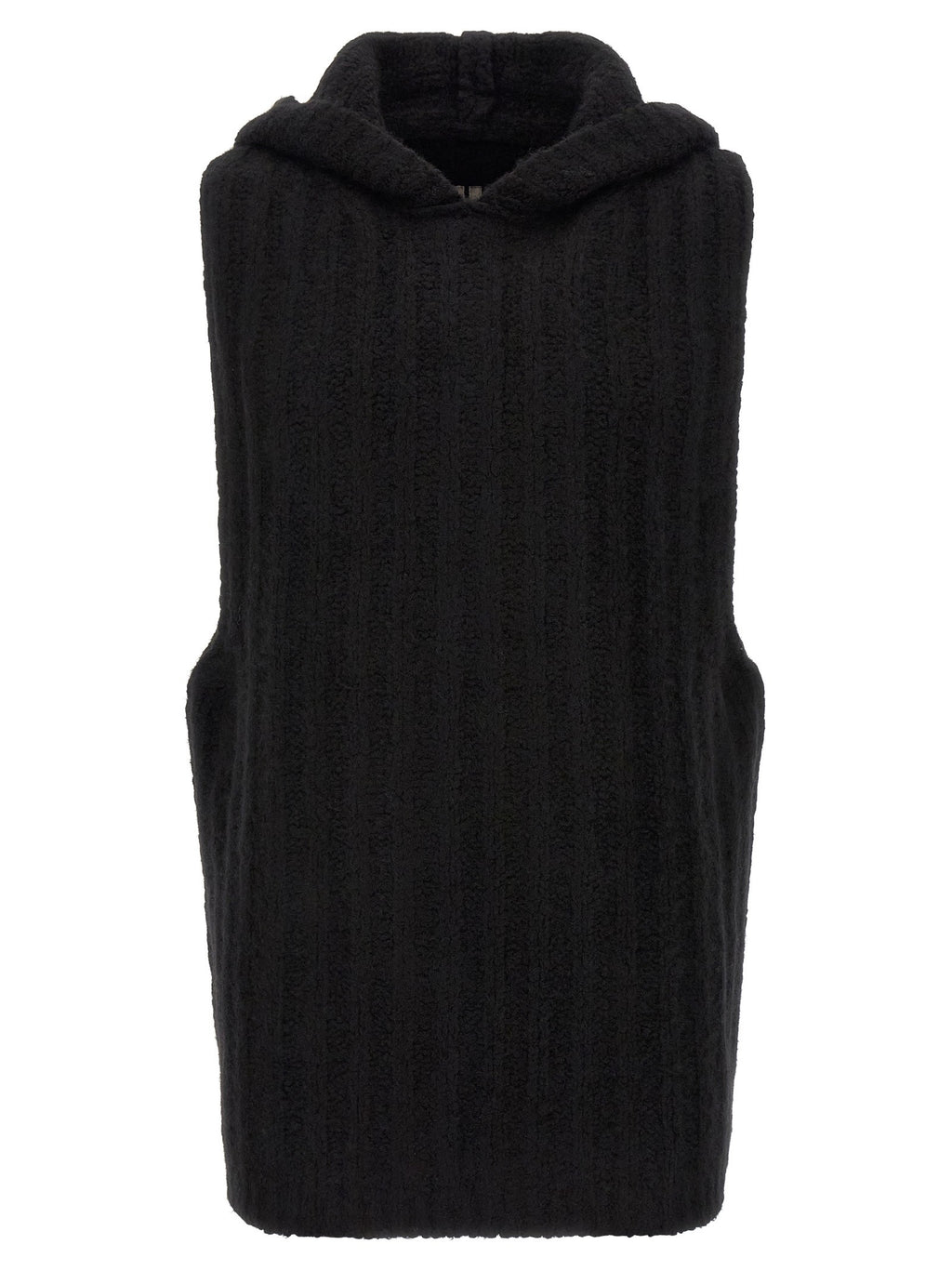 Rick Owens Hooded Tank Top Black