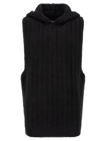Rick Owens Hooded Tank Top Black