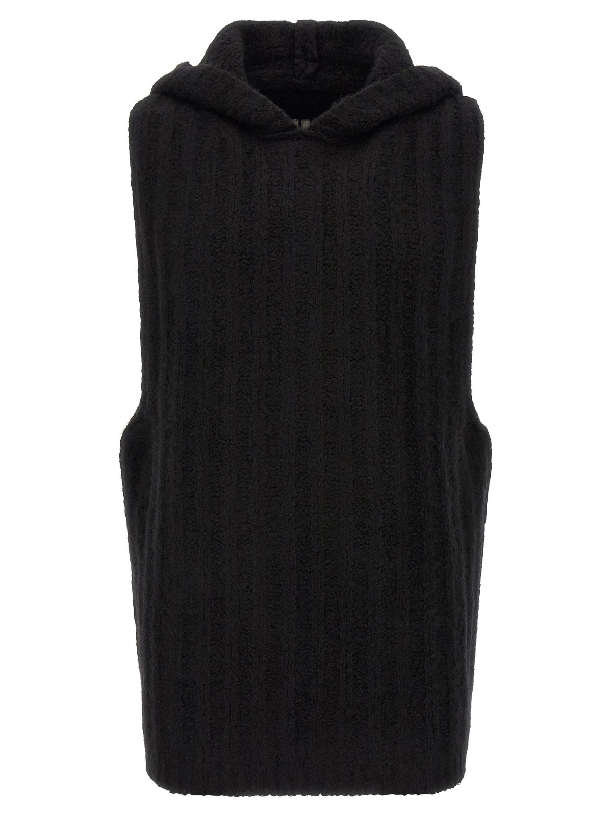 Rick Owens Hooded Tank Top Black