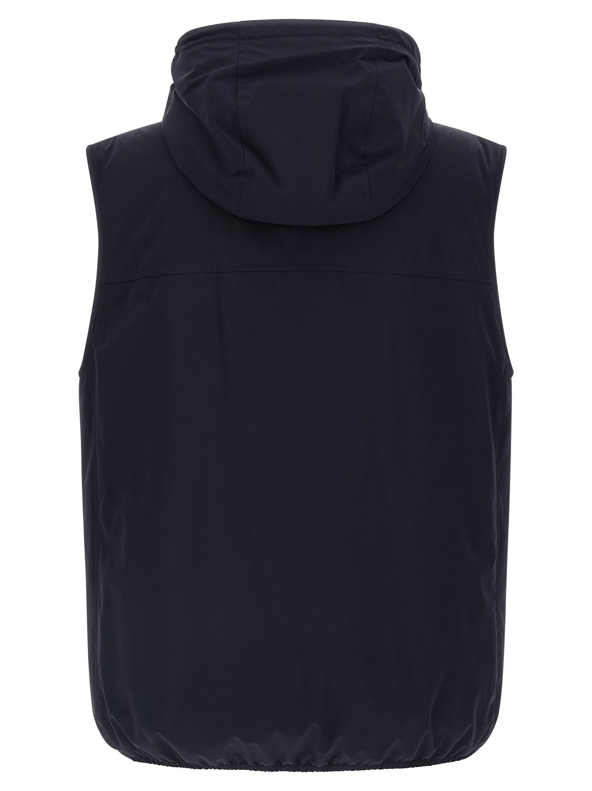 Brunello Cucinelli Hooded Vest Blue, view 2