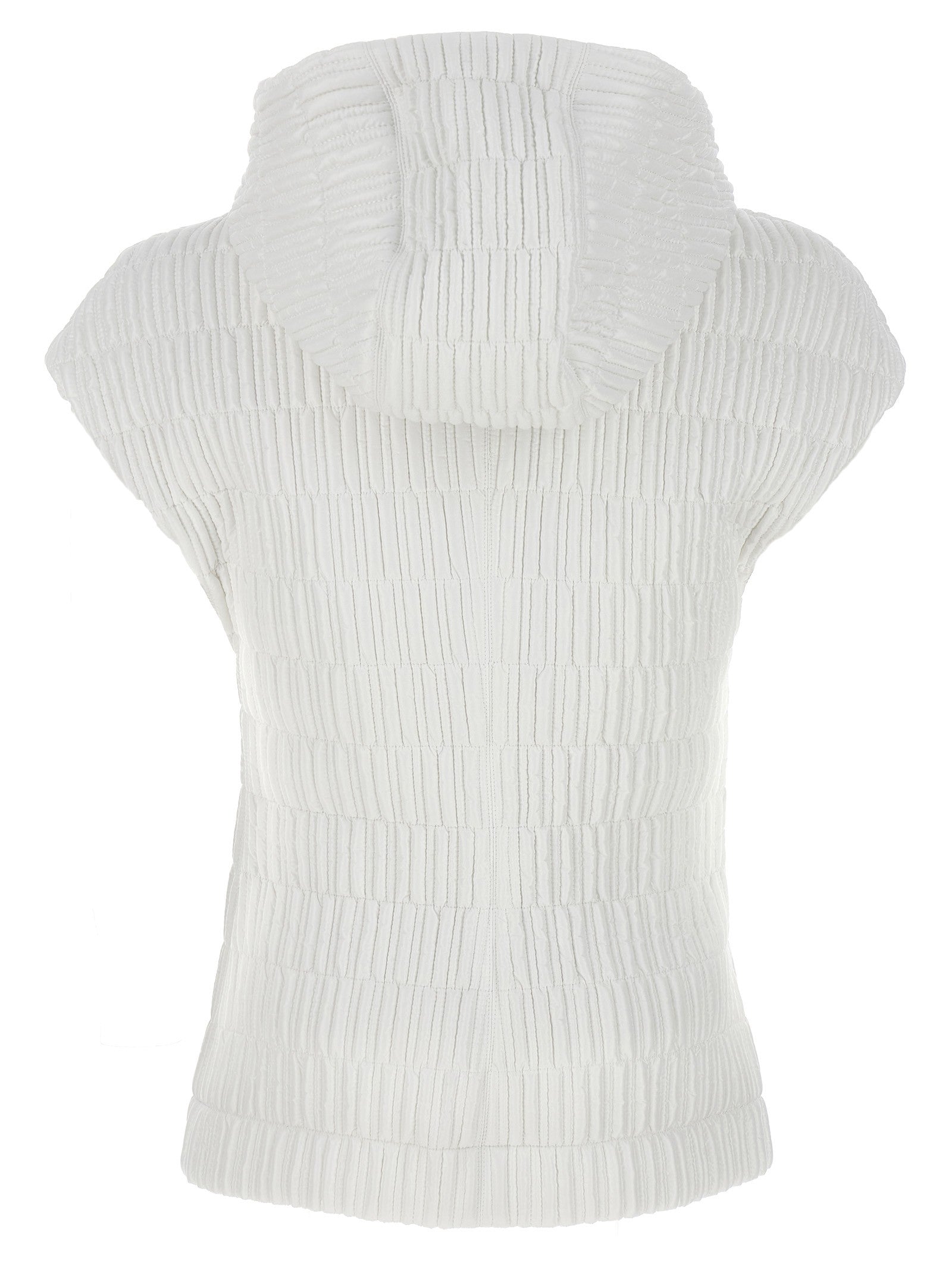 Ferragamo Hooded Vest White