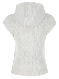 Ferragamo Hooded Vest White