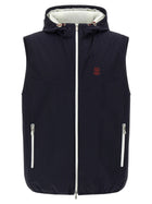 Brunello Cucinelli Hooded Vest Blue