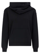 courrèges Hoodie and Scarf Black