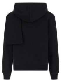 courrèges Hoodie and Scarf Black