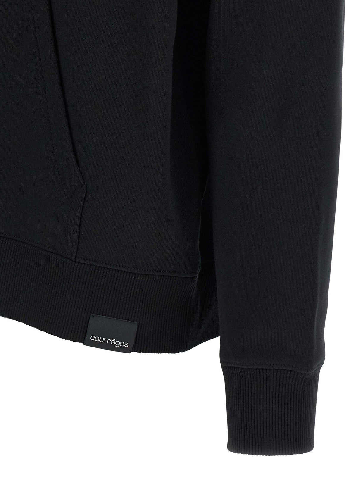 courrèges Hoodie and Scarf Black, view 4