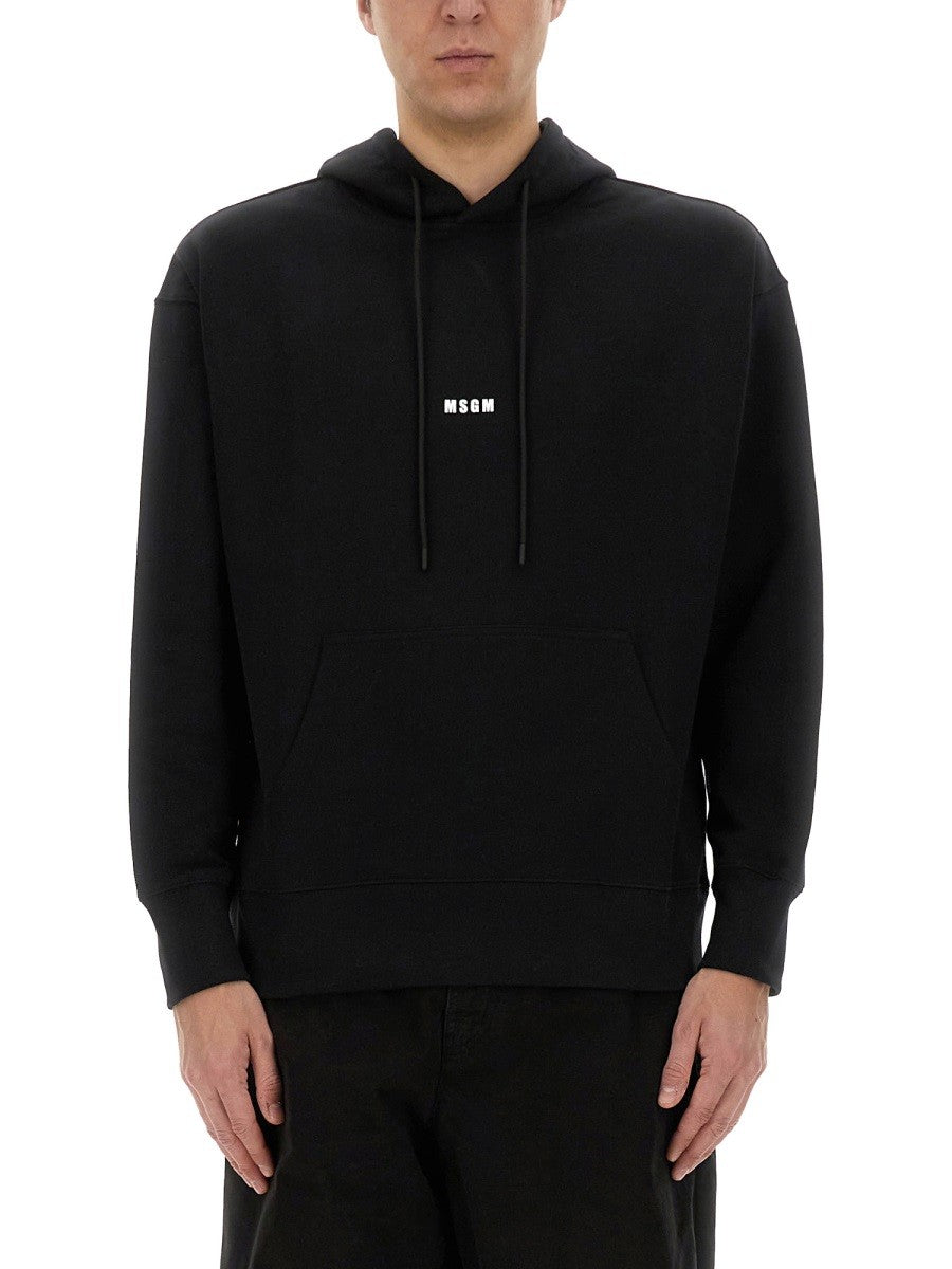 msgm Men's Hoodie Black msgm