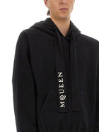 Alexander McQueen Men's Hoodie Black, view 4