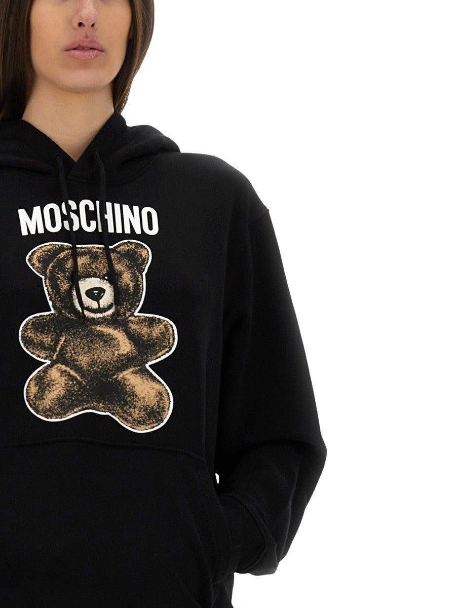 Moschino Women's Hoodie Black, view 3