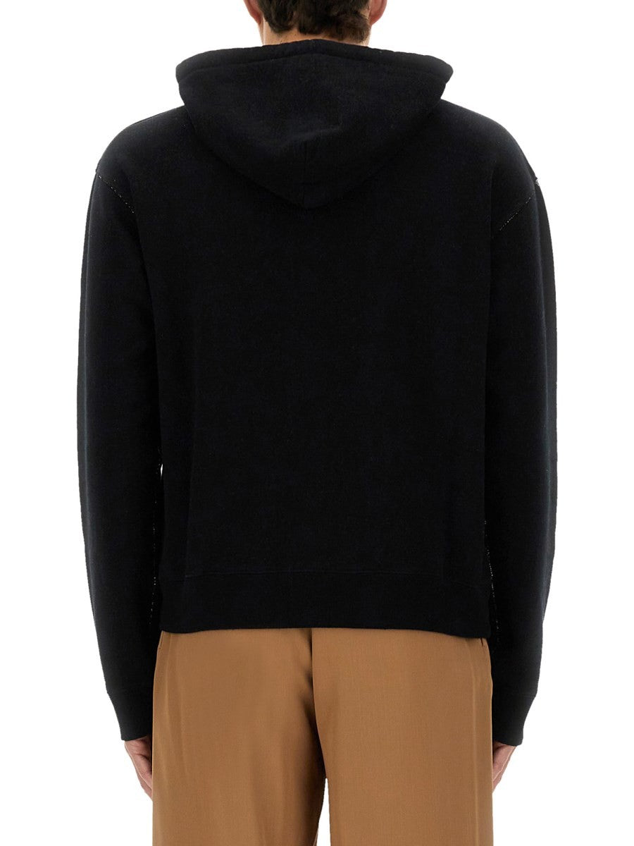 Valentino Men's Hoodie Black, view 3