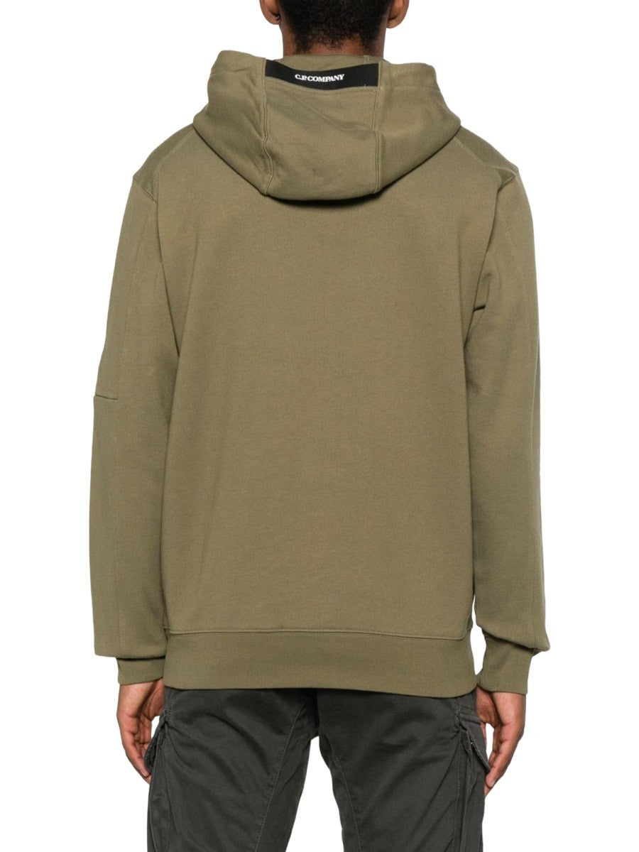 C.P. Company Men's Hoodie Green, view 3
