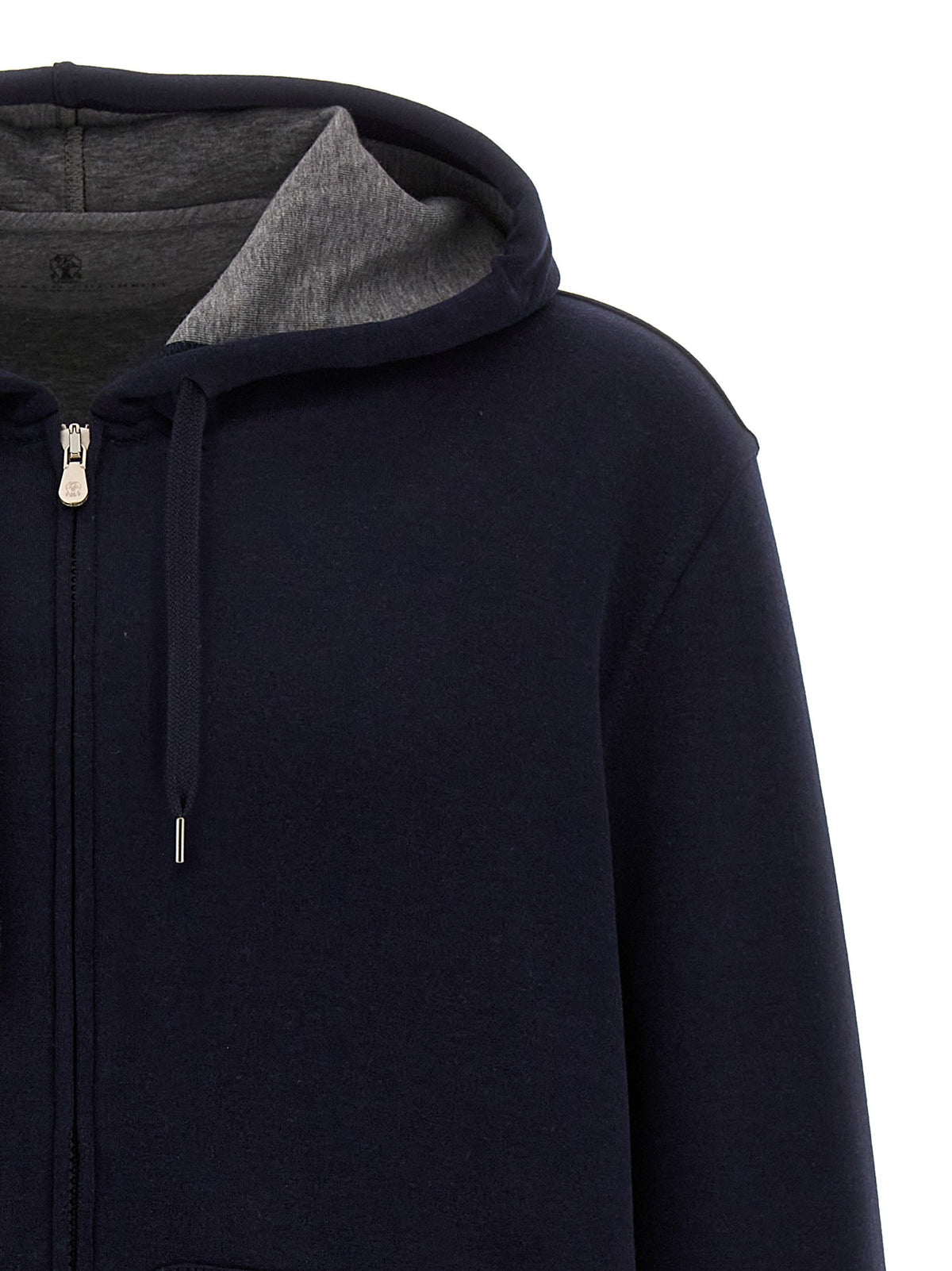 Brunello Cucinelli Hoodie Blue, view 3