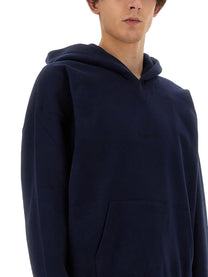 Saint Laurent Men's Hoodie Blue