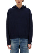 Saint Laurent Men's Hoodie Blue