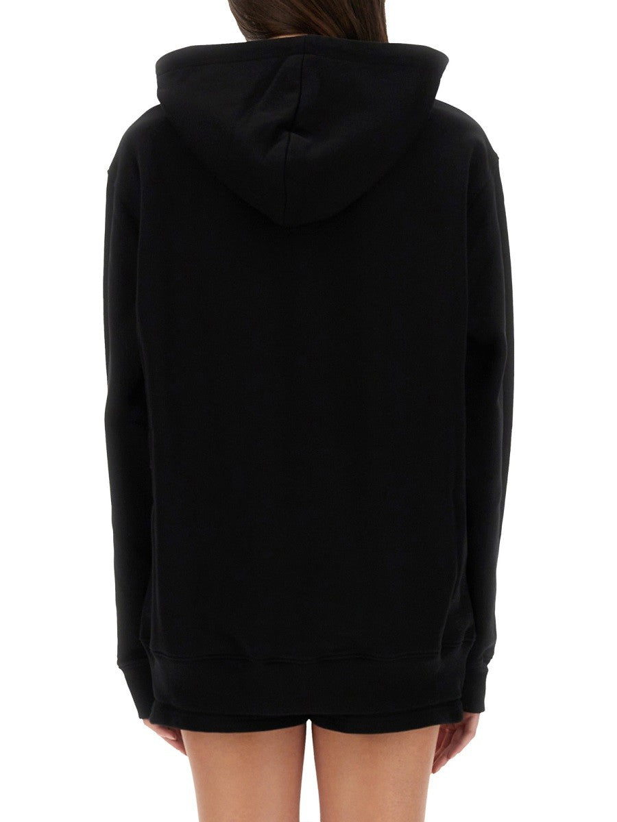 Moschino Women's Hoodie Black, view 4