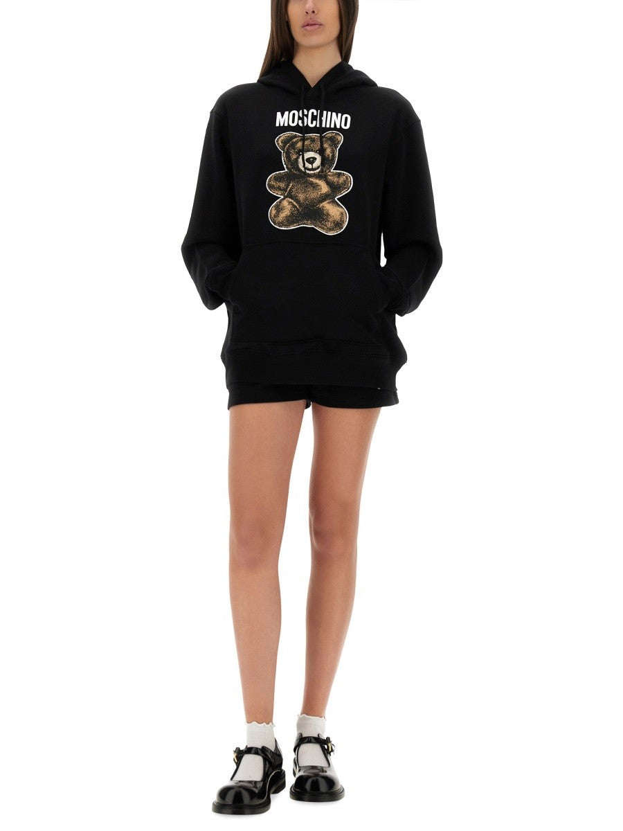 Moschino Women's Hoodie Black, view 2