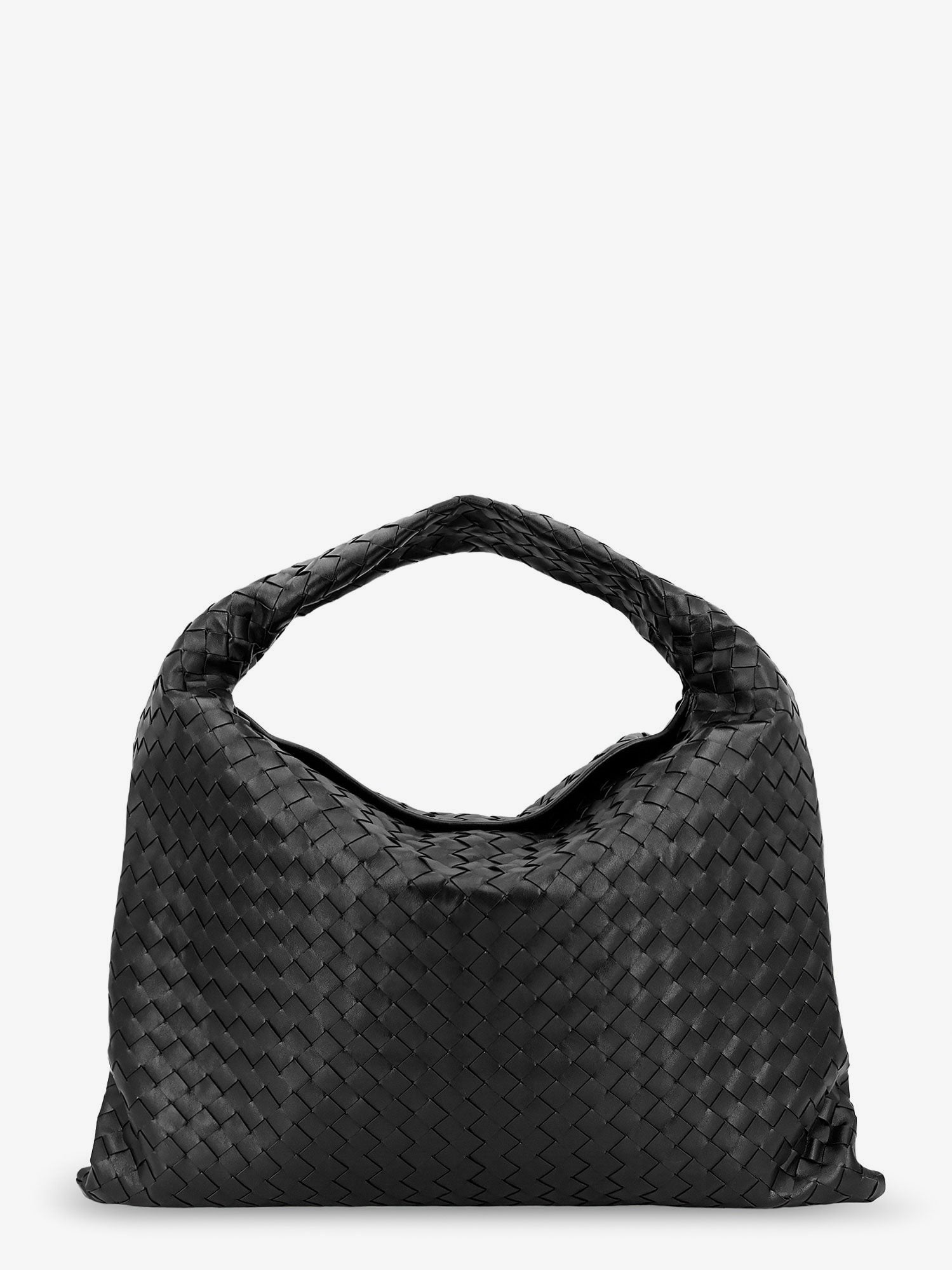Bottega Veneta Women's Hop Hobo Leather Shoulder Bag Black