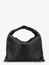 Bottega Veneta Women's Hop Hobo Leather Shoulder Bag Black
