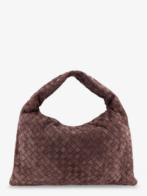 Bottega Veneta Women's Hop Leather Shoulder Bag Brown