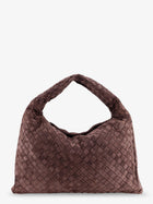 Bottega Veneta Women's Hop Leather Shoulder Bag Brown