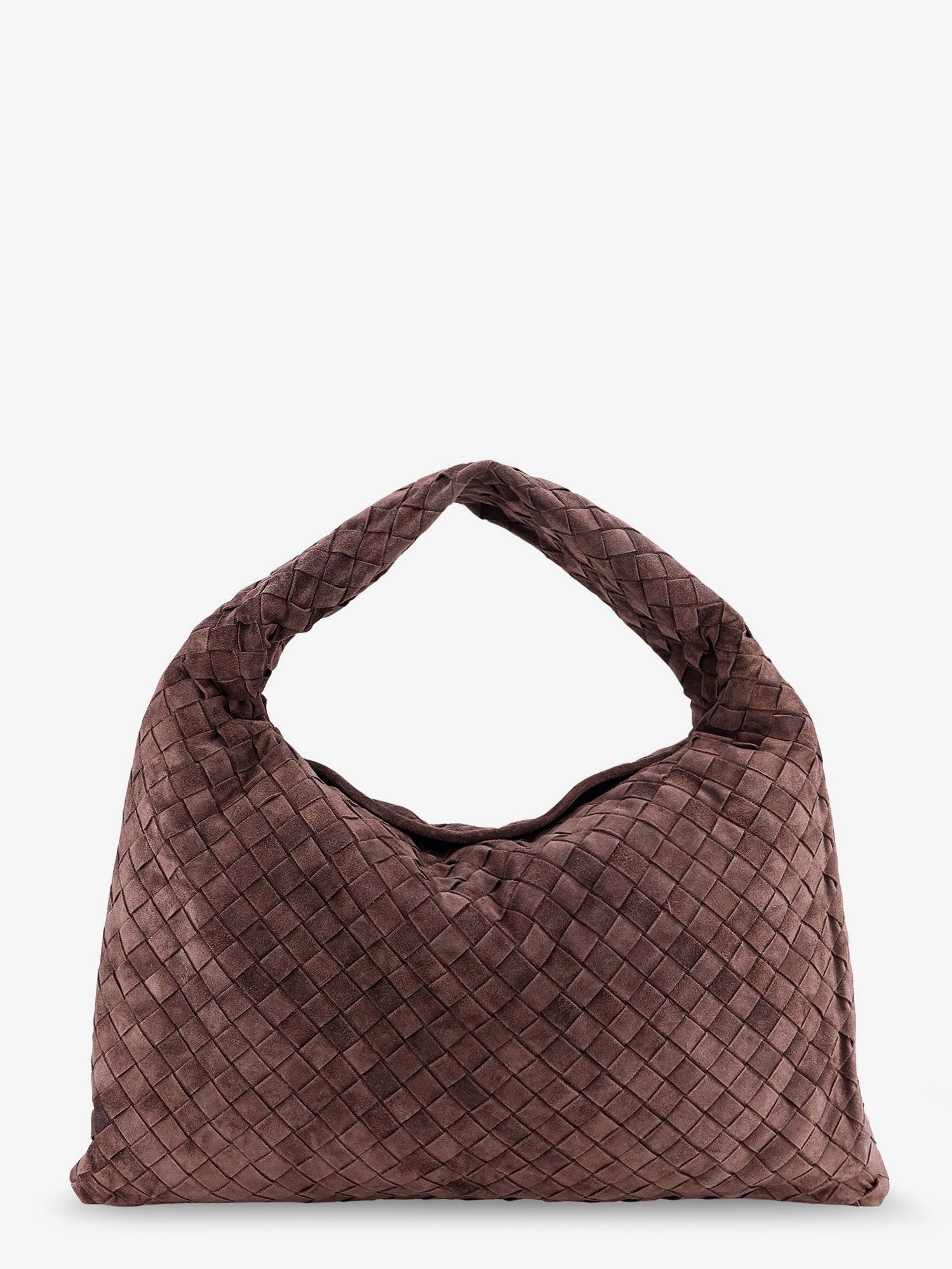Bottega Veneta Women's Hop Leather Shoulder Bag Brown