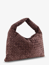 Bottega Veneta Women's Hop Leather Shoulder Bag Brown
