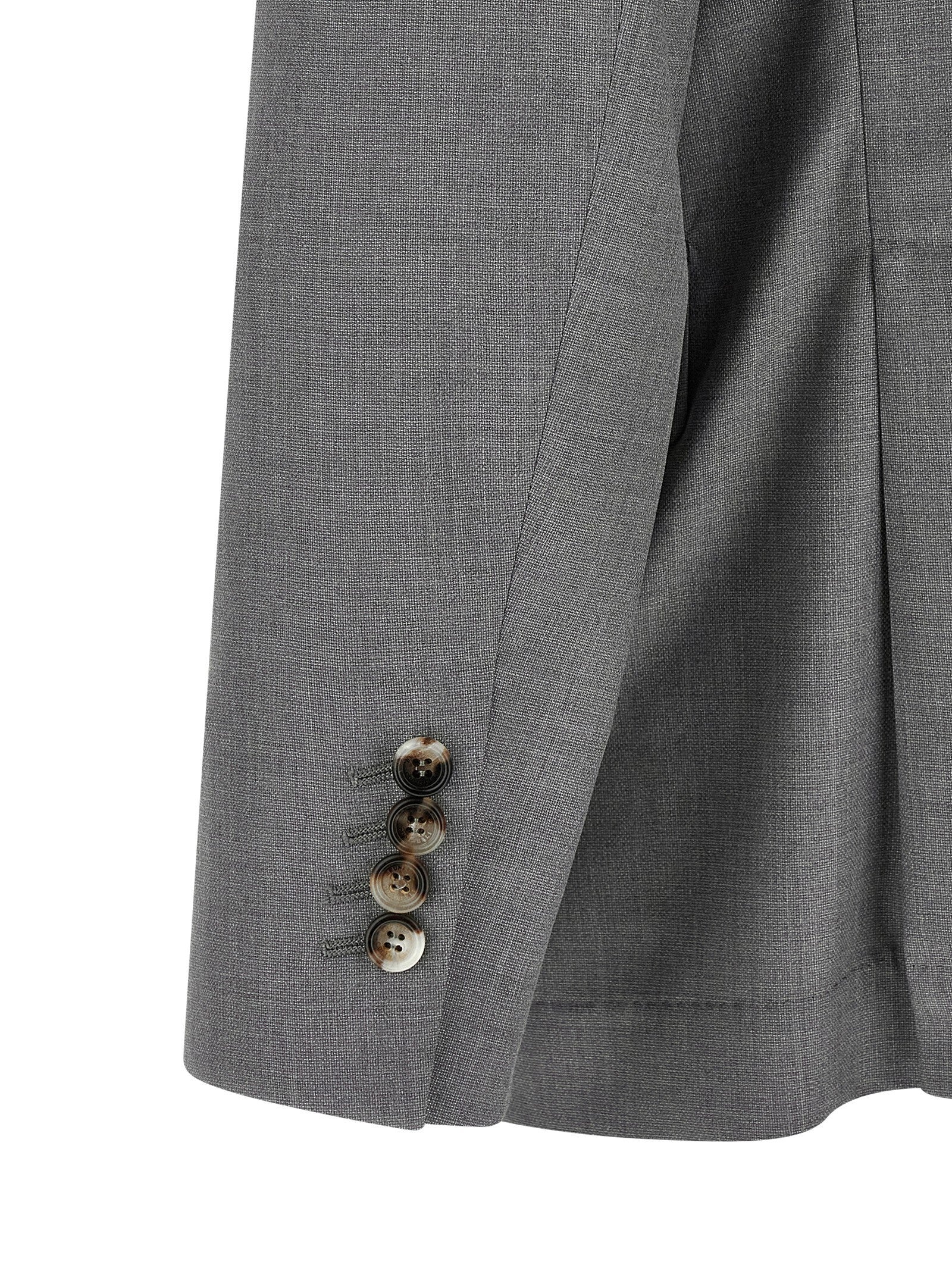 Brunello Cucinelli Hopsack Blazer Grey