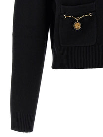 Chloé Horse Medal Cardigan Black