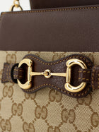Gucci Women's Horsebit Duomo GG Canvas Handbag Brown, view 5