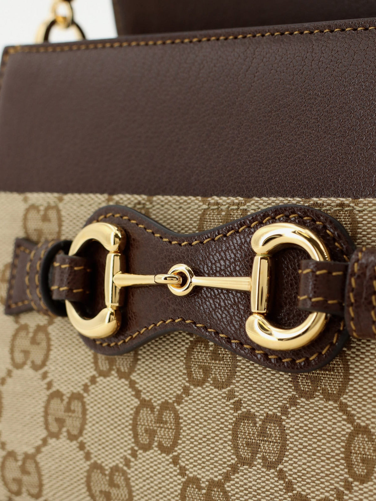 Gucci Women's Horsebit Duomo GG Canvas Handbag Brown, view 5