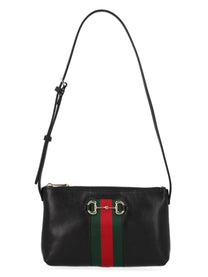 Gucci Women's Horsebit Web Mini Bag Black