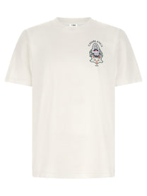 Casablanca Hotel Emblem Print Shirt White