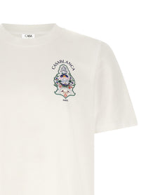 Casablanca Hotel Emblem Print Shirt White