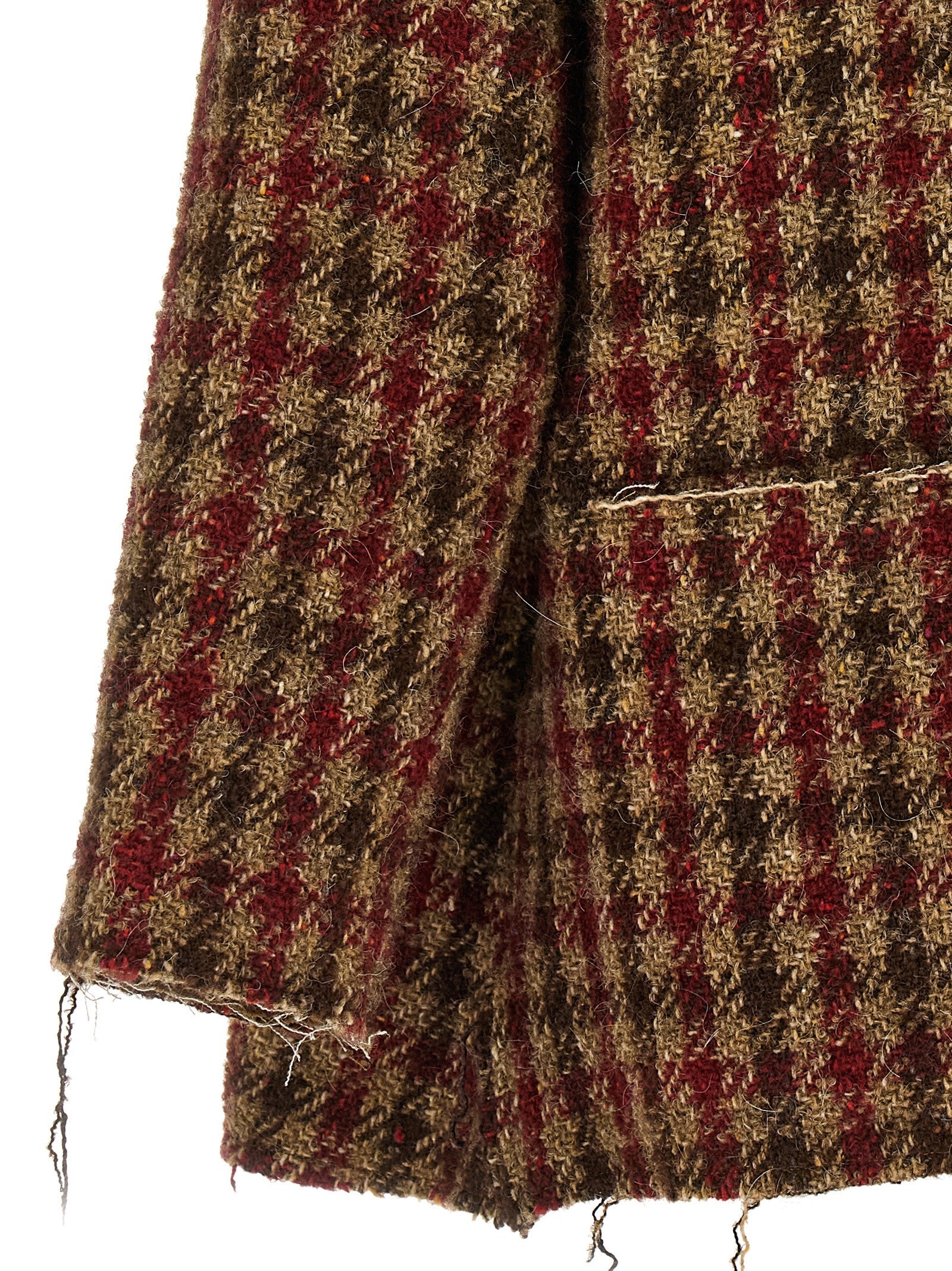 R13 Houndstooth Check Jacket Gold