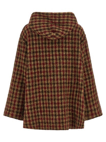 R13 Houndstooth Check Jacket Gold