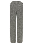 Tom Ford Houndstooth Pattern Pants White, view 2