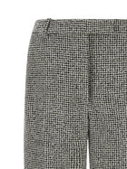 Tom Ford Houndstooth Pattern Pants White, view 3