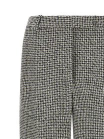 Tom Ford Houndstooth Pattern Pants White