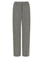 Tom Ford Houndstooth Pattern Pants White