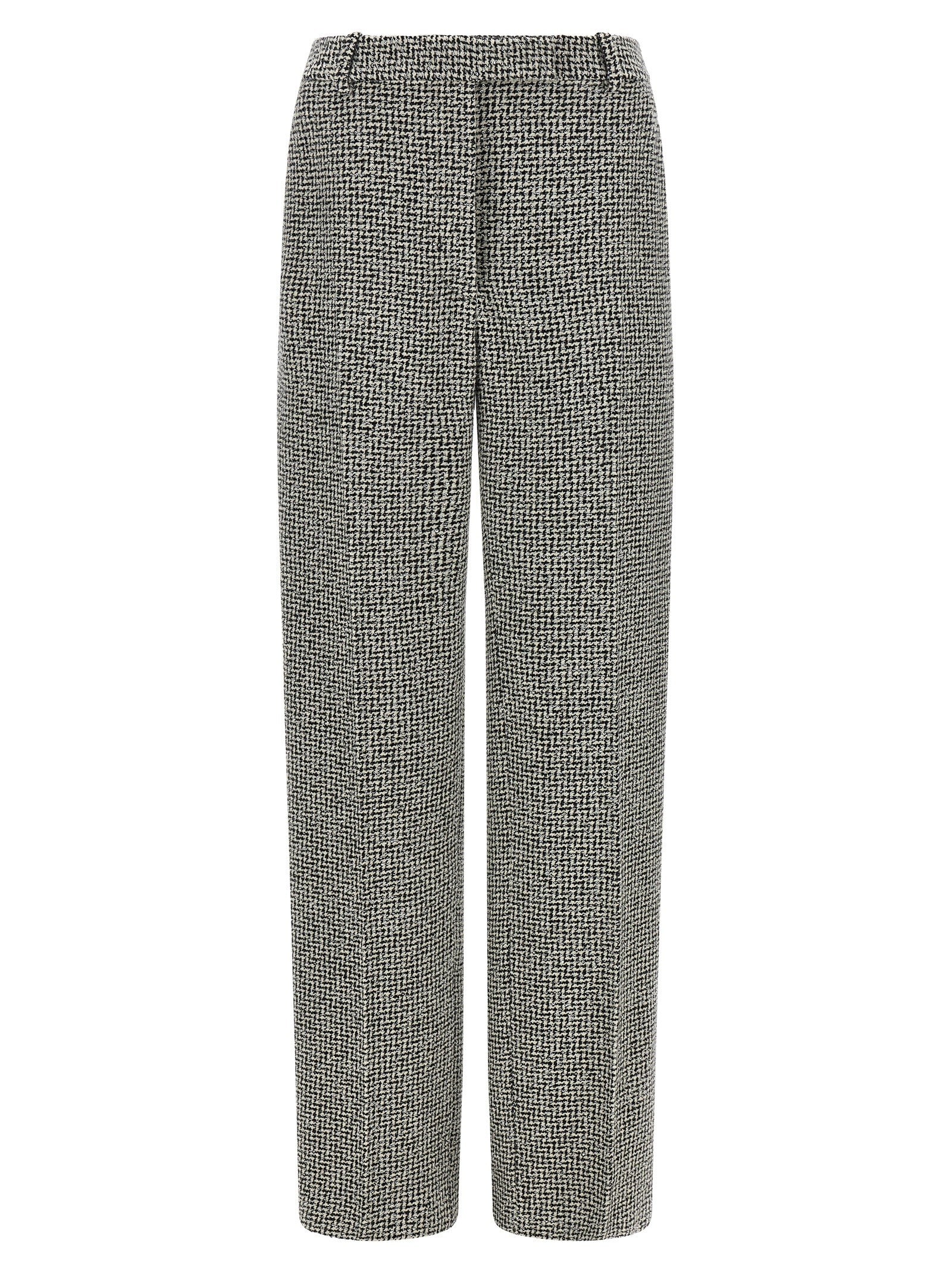 Tom Ford Houndstooth Pattern Pants White