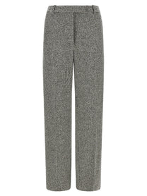 Tom Ford Houndstooth Pattern Pants White