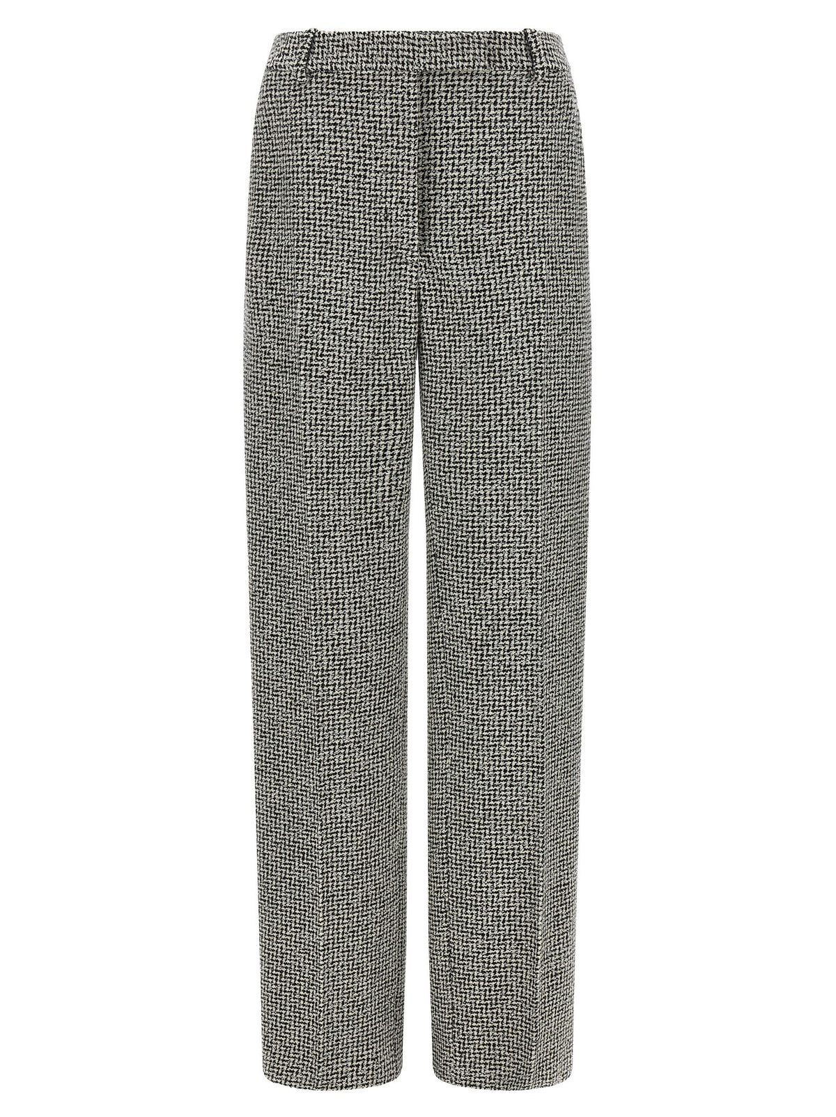 Tom Ford Houndstooth Pattern Pants White
