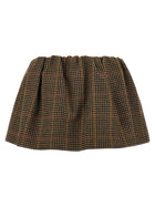 Miu Miu Houndstooth Skirt Brown, view 2